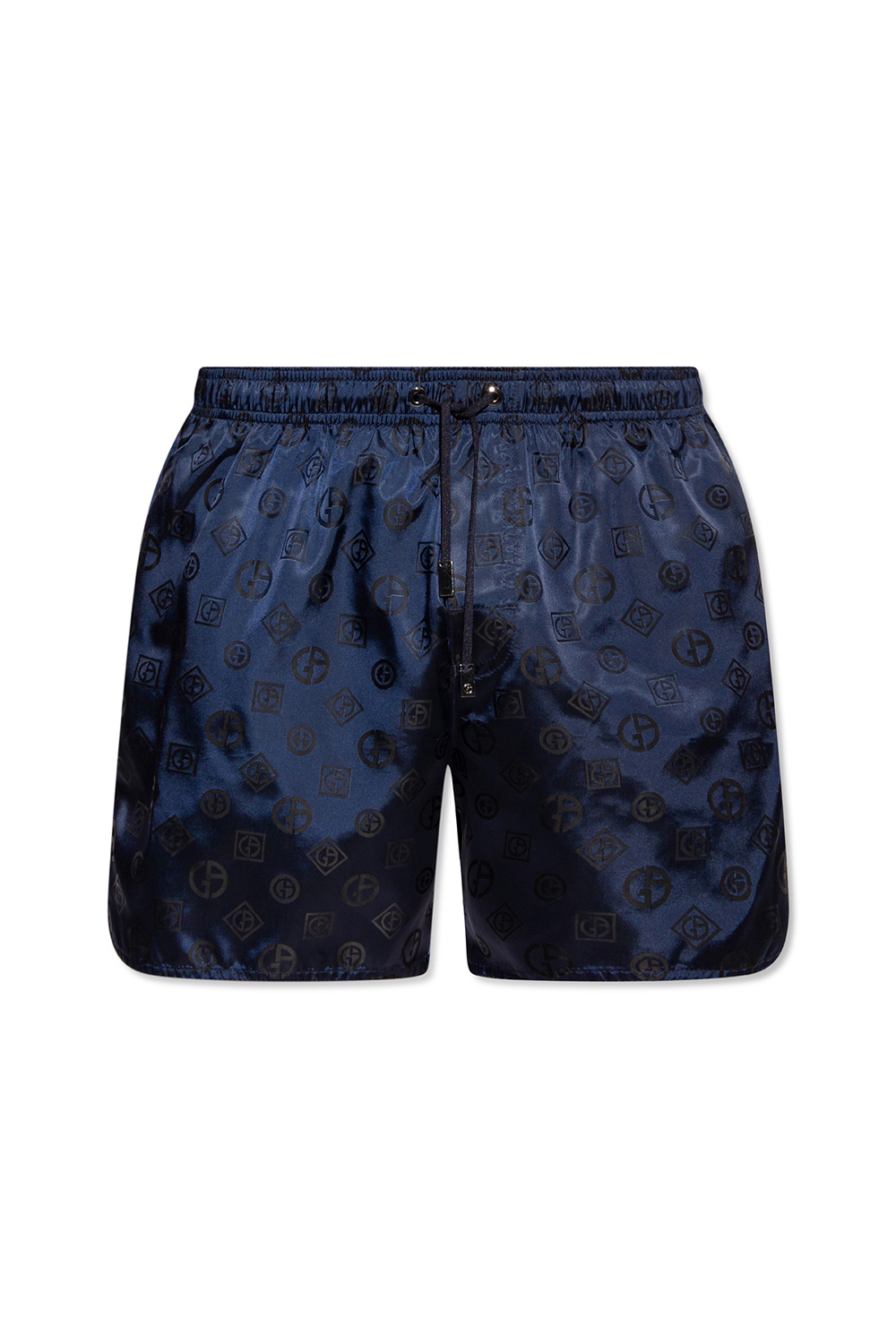 Giorgio Armani Bodywear low top suede sneakers Blu Swim shorts